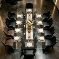 Table en fibre de verre, mobilier d'extérieur, design paramétrique, table à manger, table à manger pour hôtel
