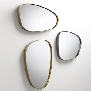 Sang Trọng Không Thường Xuyên Đóng Khung Kính Gương Thiết Lập Tường Thiết Kế Trang Trí Nội Thất Cho Nhà Với Khung Thanh Lịch - Product Image 1