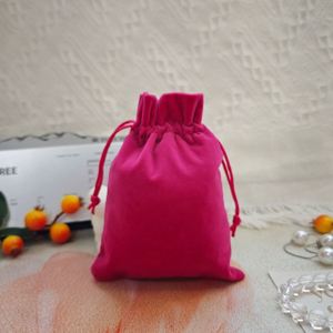 กระเป๋าผ้ากำมะหยี่สีสันสดใสหรูหราสำหรับใส่เครื่องประดับ  แบบมีเชือกผูก  สำหรับใส่ของขวัญหรือเครื่องสำอาง  ลดราคาพิเศษ - Product Image 5