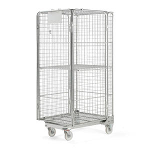 Industrial Roll Cart Heavy Duty <b>Laundry</b> Trolley for Warehouse Material Transport - Product Image 2