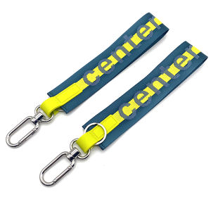 ルル多機能ジャカードロゴキーチェーンショートストラップストラップストラップナイロン素材キーチェーン - Product Image 5