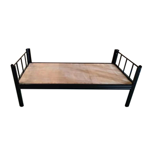 Lit simple moderne en fer et acier CKD, lit superposé, utilisation à domicile, à l'école, à l'hôpital, chambre à coucher, emballage plat, lit en métal pour une personne - Product Image 3