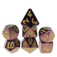 Jeu de dés polyédriques personnalisés en alliage de zinc pour donjons et dragons en vrac