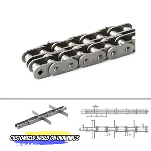 Small Long Cassette Type Chain Roller Chain 38b-1 Short Pitch Roller Chain