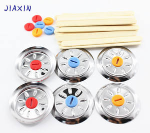 Moldes de polos de hielo para el hogar, herramienta de helado de acero inoxidable, DIY, molde redondo, 6 uds. - Product Image 6