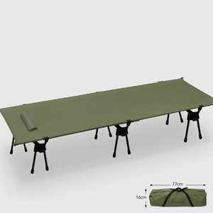 Wholesale 1000D Polyester Aty Good Quality Simple Design <b>Camping</b> <b>Bed</b> Portable <b>Folding</b> Sleep Hiking <b>Bed</b> Cot With WD-B01 - Product Image 1