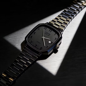 New Retro Fashion Silver Alloy <b>Small</b> Square Pointer Watch Men's Women's Alloy Band Quartz Foreign Trade Cross-border - Product Image 2