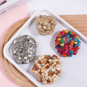 Balle de décompression en TPR faite à la main, souple et créative, jouet de compression en forme de pomme de raisin, blocs de construction fantaisie - Product Image 3