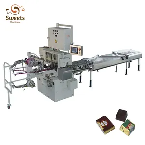 Automatic Square Chocolate Candy Foil Folding Wrapping Machine