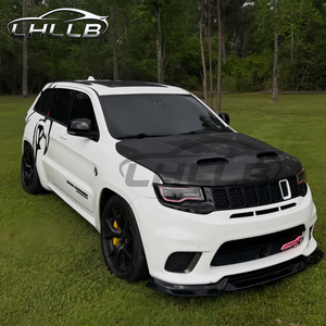 Capó de motor de fibra de carbono de alta calidad con doble ventilación para Jeep Grand Cherokee modificado - Product Image 3