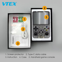 Console de jeu portable rétro 3,5 pouces avec écran IPS transparent, lamination intégrale, processeur RK3326 Quad Core, Type C OTG, multi-émulateurs