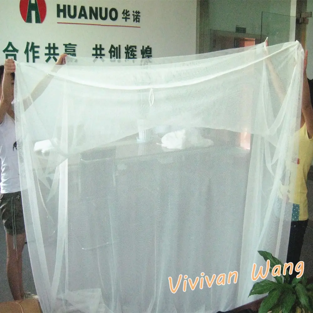 2023 New Style Cheap Polyester Treated Rectangular Square Mosquito Nets for Double bed King Size To Africa Chad Burundi Cameroon