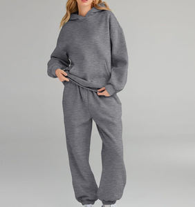 Professional manufactured Tracksuit Set Ladies <b>Fleece</b> <b>Jogger</b> and hoodies Sets <b>Women's</b> Clothing Tracksuits Set for <b>Women</b> low MOQ - Product Image 3