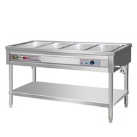 Table de maintien au chaud commerciale en acier inoxydable, chauffage électrique, pour cantines de restauration rapide, garantie nationale, plusieurs options