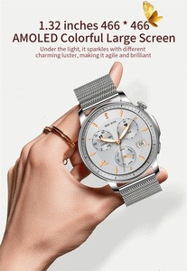 Reloj Inteligente de Pantalla Redonda para Mujer, Nuevo Producto, Reloj Inteligente Deportivo en Dorado, Plateado y Negro, Pulsera Inteligente - Product Image 5