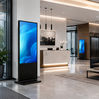 Señalización Digital, Pantalla Táctil LCD Vertical Inteligente de 43/55 Pulgadas, Soporte de Pie, Animación, Publicidad Interior, Salas de Exposiciones, OEM