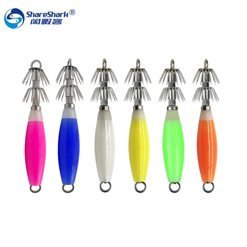 5 PCS bag Luminous Octopus Jig