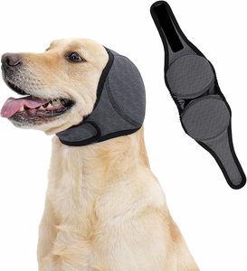 Cache-oreilles apaisants pour chiens Quiet Ears – Couvre-oreilles anti-bruit réglables pour soulager l'anxiété sonore – Modèle uni pour Halloween et l'hiver - Product Image 1