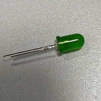 Diode LED verte diffuse de 5 mm, 5 V, faible consommation d'énergie, haute intensité, longue durée de vie, angle de vision de 15 degrés, emballage traversant