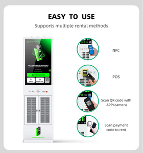 Estación de Carga Portátil con Pantalla Táctil para Publicidad, 24-72, Banco de Energía para Teléfonos Móviles, 6000 mAh/8000 mAh, Máquina Expendedora de Carga Rápida Compartida para Exteriores - Product Image 2