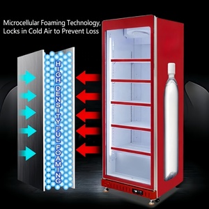 Refrigerador Vertical Comercial para Supermercados, con Puerta de Vidrio, para Exhibición de Vino, Bebidas, Refrescos, Jugos, Leche, Ideal para Hoteles y Restaurantes - Product Image 6