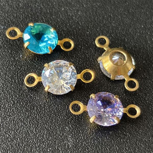 Jinfei CZ đá trang sức kết nối vật liệu đồng Zircon phụ kiện tùy chỉnh Mặt dây chuyền - Product Image 1