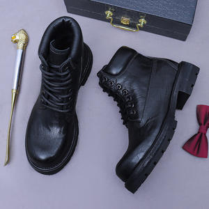 Botas de Hombre para Exteriores, Modernas, Hechas de Cuero Genuino de Alta Calidad, Duraderas y Aptas para Uso Intenso - Product Image 4