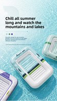 Lit flottant gonflable transfrontalier Meihei pour piscine et plage, chaise longue d'extérieur pliable en PVC pour adultes, ponton de piscine pour usage adulte