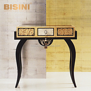 Ormulo-mesa auxiliar de tres capas con marco de latón dorado, Ormulo, estilo antiguo, coleccionable - Product Image 3