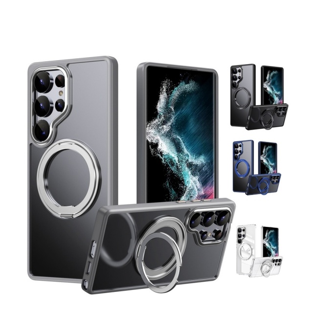 Shockproof for Samsung Galaxy S26 Ultra Case 360 Rotating Kickstand Magnetic Wireless Charging Protective Cover for S23 24 25