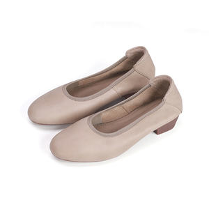 Prix usine de haute qualité 100% en cuir véritable <span class=keywords><strong>2023</strong></span> Offre Spéciale nouveau Style bureau tenue quotidienne femmes et dames chaussures à talons épais - Product Image 2