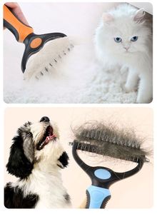 Herramienta Profesional para el Cuidado de Mascotas, Cepillo de Doble Cara para Desenredar y Recortar el Subpelo, para Perros y Gatos - Product Image 4