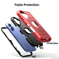GSCASE Penjualan Terlaris Casing Ponsel Multi-layer Heavy Duty untuk iPhone 15 14 Pro Max 13 Aksesoris Ponsel untuk Moto Edge 2026