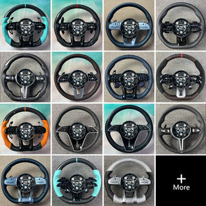 Volant en fibre de carbone semi-LED <span class=keywords><strong>S</strong></span>-<span class=keywords><strong>Line</strong></span> avec bouton de démarrage, cuir perforé R8 pour <span class=keywords><strong>Audi</strong></span> A1 A3 <span class=keywords><strong>A4</strong></span> A5 A6 A6L A7 A8 Q3 Q5 - Product Image 5