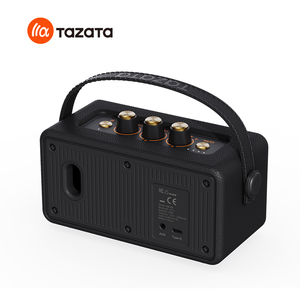 30W Retro <b>Bluetooth</b> 5.4 Speaker with Bass & Treble Knobs, <b>AUX</b> Port - Product Image 4