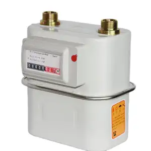 G1.6 G2.5 G4 Household Membrane Gas Meter With Steel And Aluminum Shell Membrane Technology