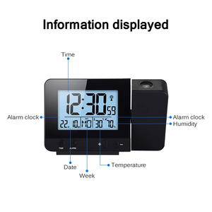 CHEETIE CP133 Indoor Reminder Function180 Degrees Projection Digital Wall <strong>Clock</strong> for Home Decor - Product Image 3