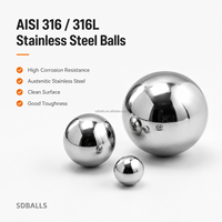 Billes en acier inoxydable 316L de 1,5 mm, 2 mm, 2,381 mm pour la transformation des aliments et des boissons, billes sanitaires SS316L de qualité supérieure, solides et polies avec précision