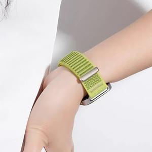 Tschick tali jam tangan nilon kepang, untuk Apple Watch gelang 49mm IWatch 40mm 11 10 9 8 7 6 5 4 SE Ultra <span class=keywords><strong>2</strong></span> 46 45 44 41mm - Product Image 5