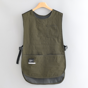 Tablier sans manches de couleur unie avec logo imprimé personnalisé pour restaurant, cuisine, tabliers de cuisine pour chef, serveur, café, barbier - Product Image 2