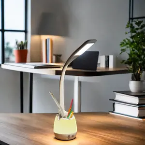 Pen Holder Desk Lamp With Battery 3 Color Temperature 7 Color Small Night Light LED Eye Protection Desk Lamp