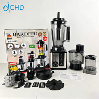 Robot culinaire mixeur multifonction 8-en-1 ultra-robuste 9500W 2,5L 8 lames en acier inoxydable 15 vitesses pour smoothies et jus, usage domestique et extérieur