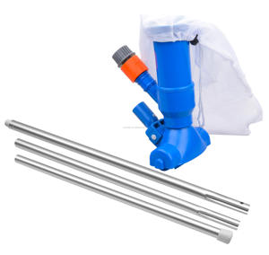 Nouveau kit de nettoyage de <span class=keywords><strong>piscine</strong></span> <span class=keywords><strong>Jet</strong></span> <span class=keywords><strong>Vac</strong></span> avec 3 sections de perches en aluminium et tête d'aspirateur ABS pour piscines - Product Image 1