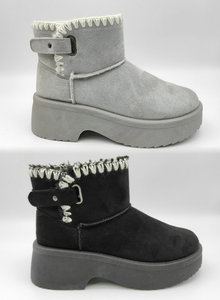 YL608 <span class=keywords><strong>Bottes</strong></span> de neige pour femmes, personnalisées, en fausse fourrure, chaudes et douces, pour l'intérieur, vente en gros - Product Image 3