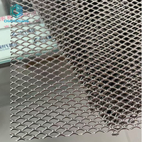 Malla Metálica Expandida de Acero Inoxidable 304 de Alta Resistencia, Malla de Acero Expandida con Orificios Grandes en Forma de Diamante para Plataformas y Pasarelas