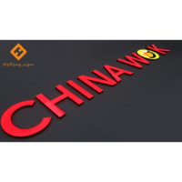 Lettres 3D LED en acrylique et métal éclairées par l'avant - Signalisation lumineuse personnalisée directement de l'usine pour les magasins et les bureaux