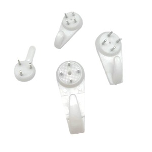 Plastic Wall Hook Round <b>Small</b> Medium Size Lightweight Wall Mounted Hanger For <b>Picture</b> <b>Frame</b> Bathroom Door Use - Product Image 3