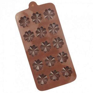 แม่พิมพ์เค้กช็อกโกแลตซิลิโคน รูปดอกไม้ สำหรับทำช็อกโกแลตและเค้ก - Product Image 6