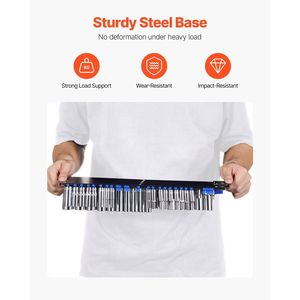 DB, recién actualizado, 2 uds., 160 Clips, bandeja de enchufe de acero, juego organizador de almacenamiento métrico/SAE portátil - Product Image 4