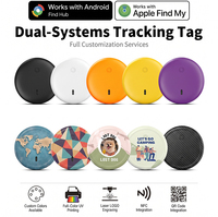Pour les passionnés de technologie : Traceur compact double système Find My Slim Tag, mini balise pour le suivi de véhicules, carte de suivi pour portefeuille, étanche IP66